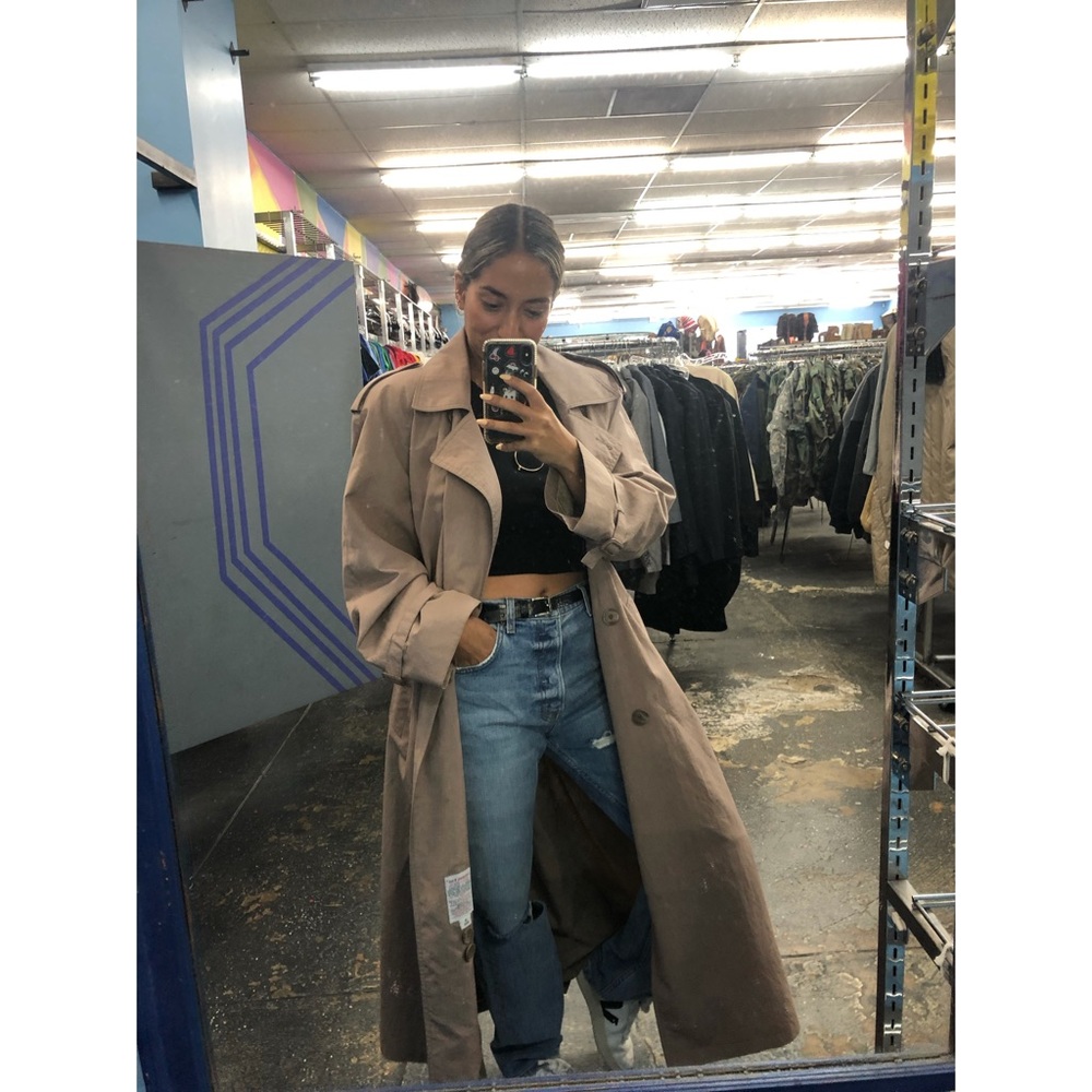 VINTAGE LONDON FOG OVERSIZE CLASSIC TRENCH SZ10